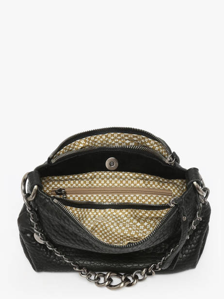Cross Body Tas Vintage Leder Mila louise Zwart vintage 3864E ander zicht 2